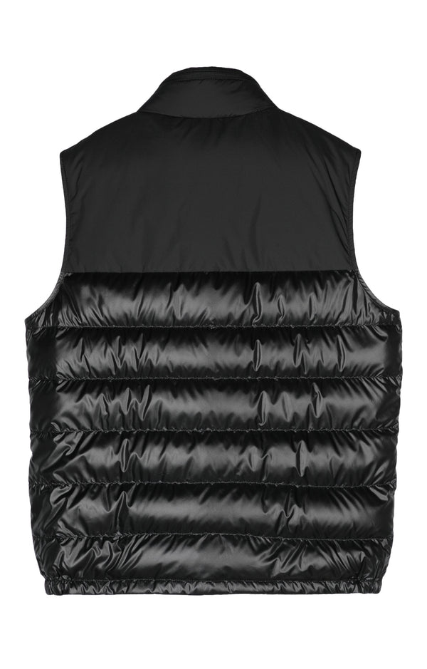 Moncler logo-patch down-feather gilet