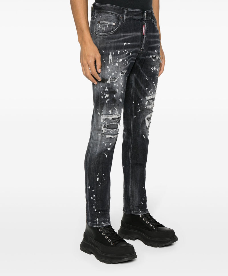 DSQUARED2 Skater distressed straight-leg jeans