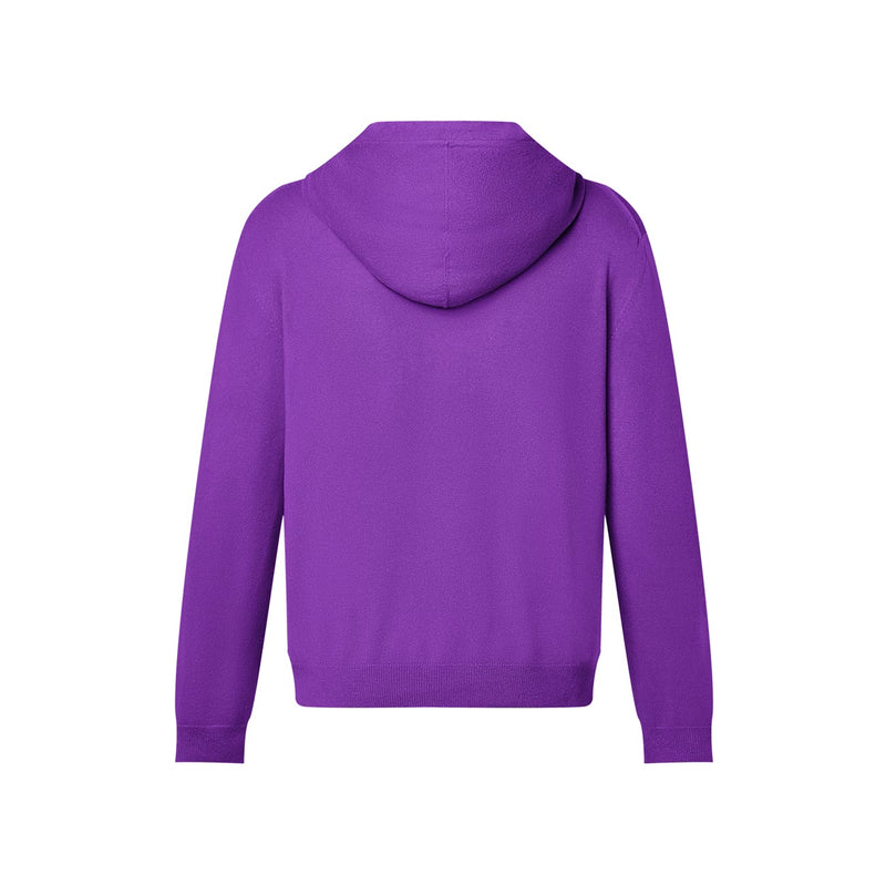 LV cashmere hoodie purple