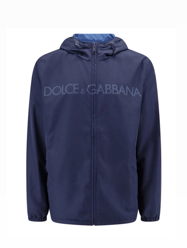 Dolce & Gabbana logo-print reversible parka