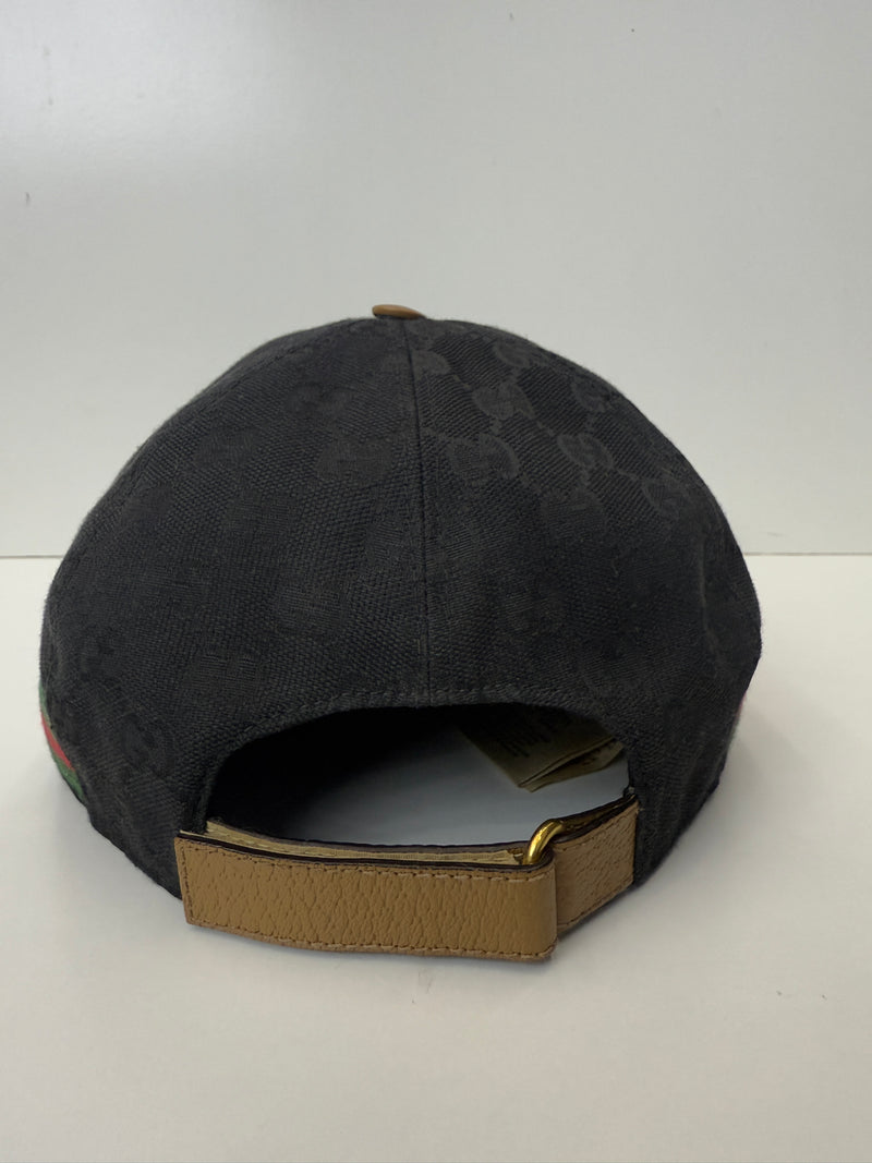 GG monogram canvas cap black/beige