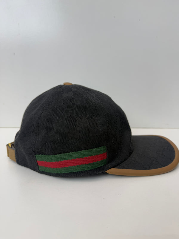 GG monogram canvas cap black/beige