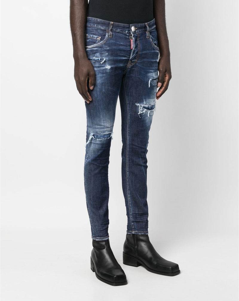 DSQUARED2 distressed-finish tapered-leg jeans