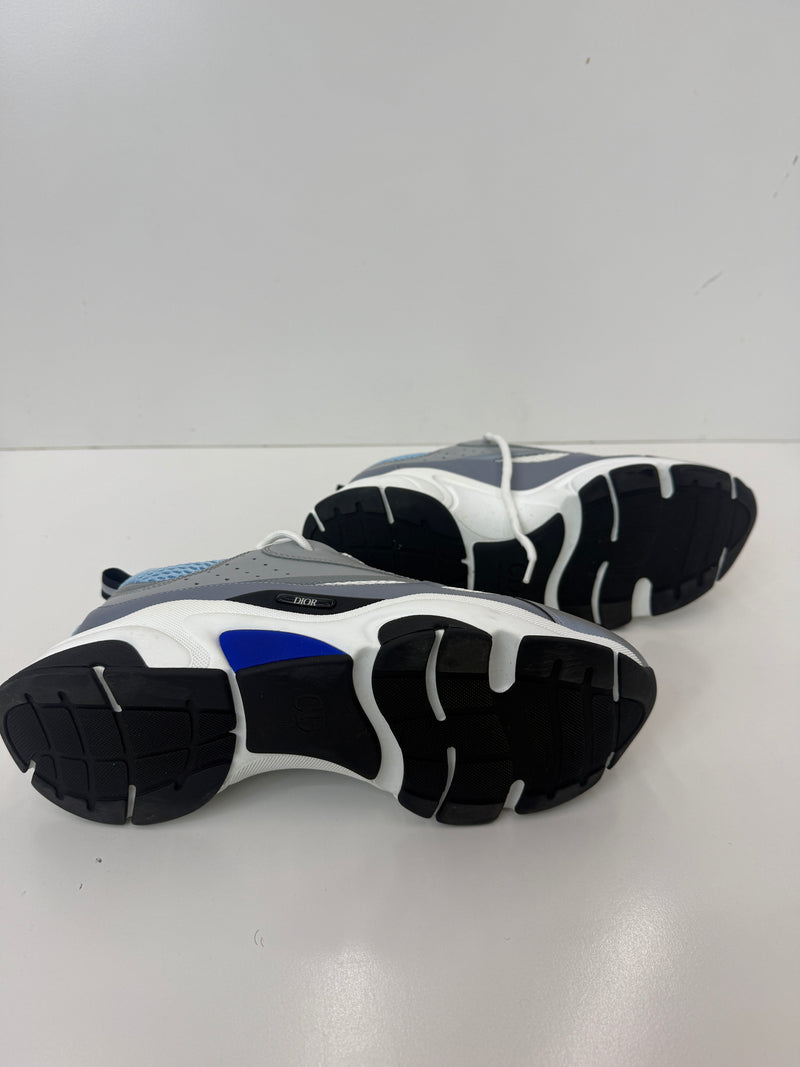 B22 SNEAKER White/light blue  Technical Mesh and Calfskin