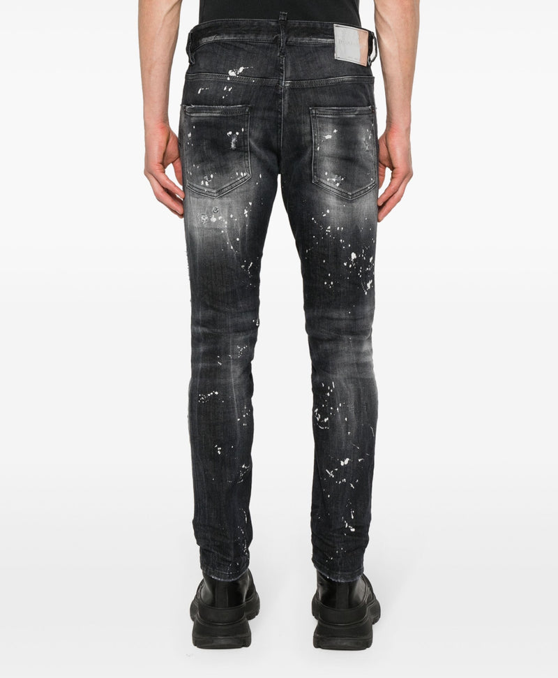 DSQUARED2 paint-splattered skinny jeans