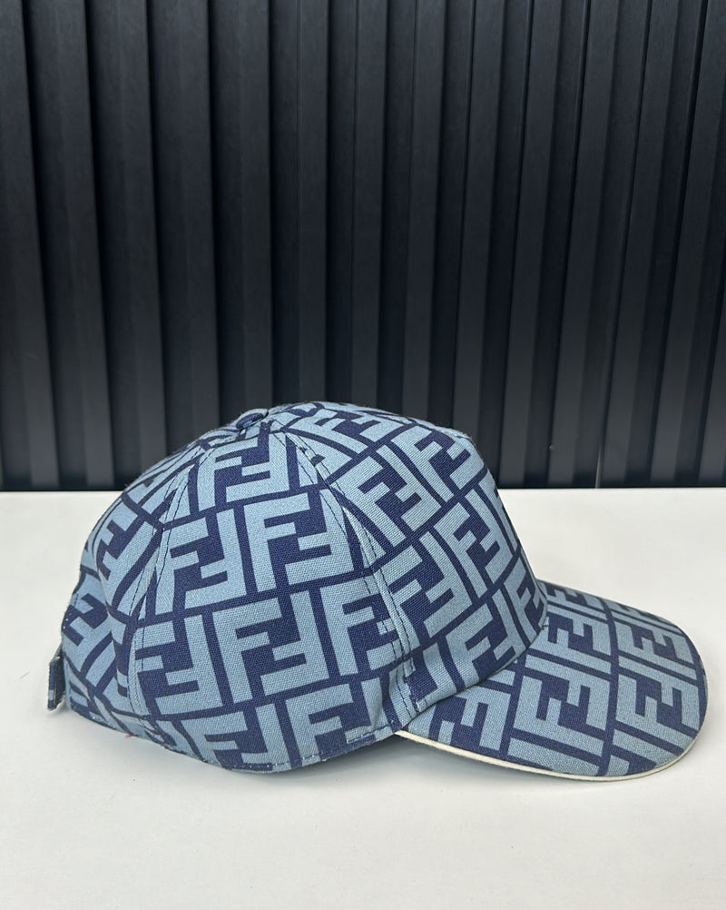 Fendi FF Blue fabric baseball cap