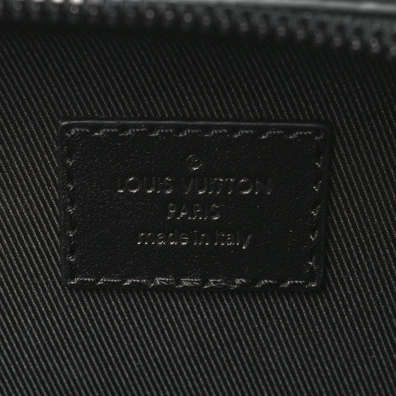 LOUIS VUITTON  Taurillon Monogram Soft Trunk Black