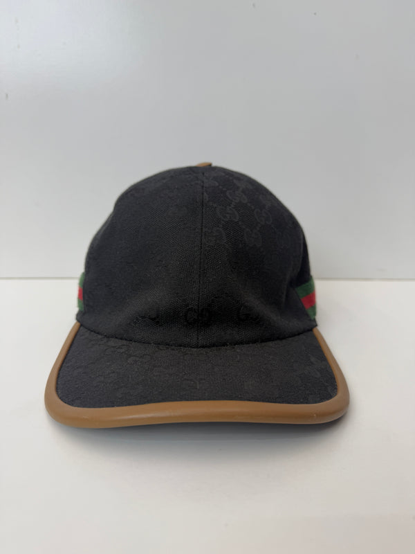 GG monogram canvas cap black/beige