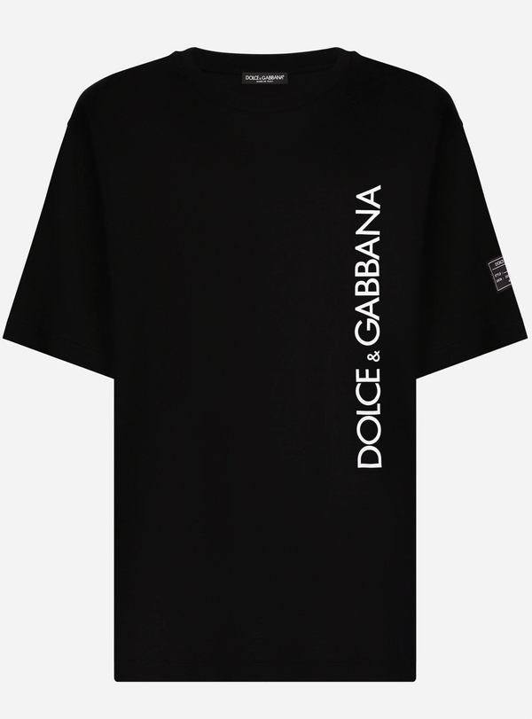 Dolce & Gabbana Vertical Log Print T-Shirt