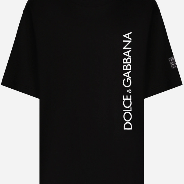 Dolce & Gabbana Vertical Log Print T-Shirt – Rareclozet