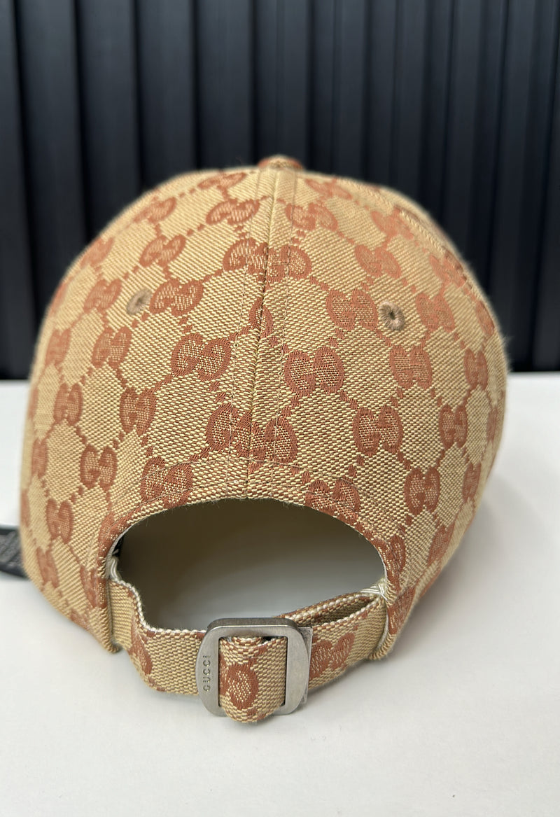 Gucci - Yankees Baseball Cap Monogram Canvas Beige Brown