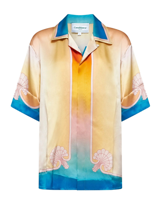 Casablanca L'Arc Coloré silk shirt
