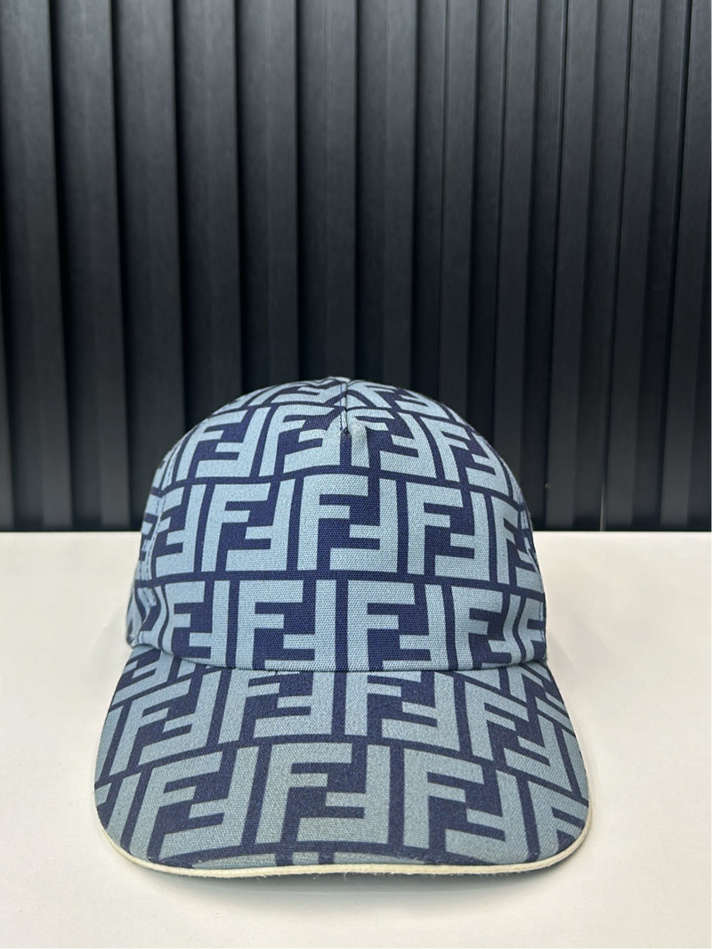 Fendi FF Blue fabric baseball cap