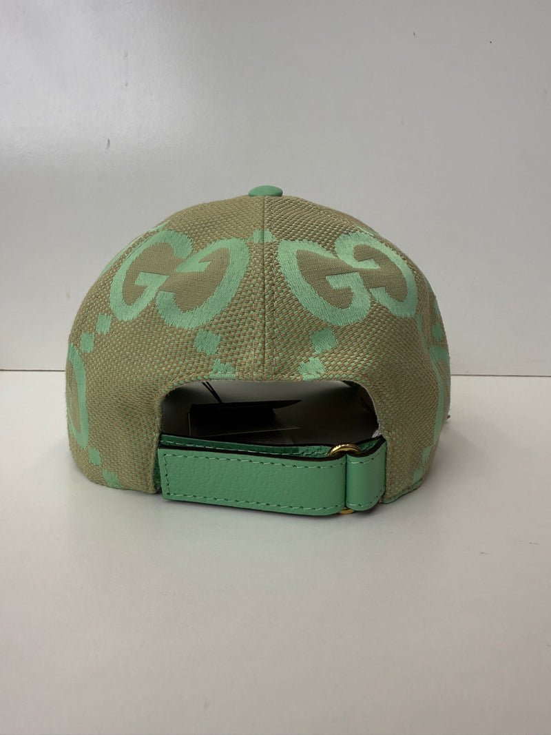 jumbo GG monogram-print baseball hat mint green