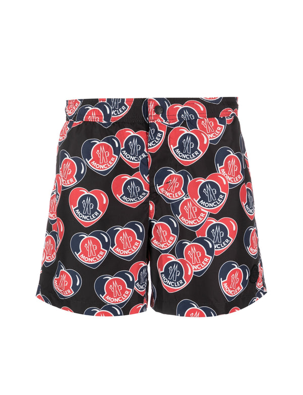 Moncler logo-print swimming shorts