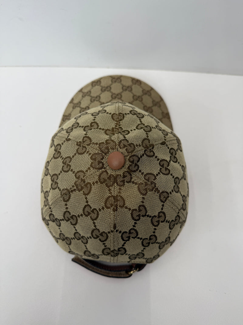 GUCCI GG CANVAS peach stripe