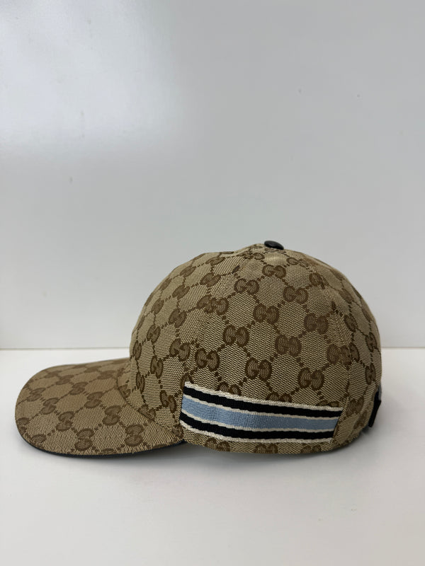 GUCCI GG CANVAS 7 stripe light blue