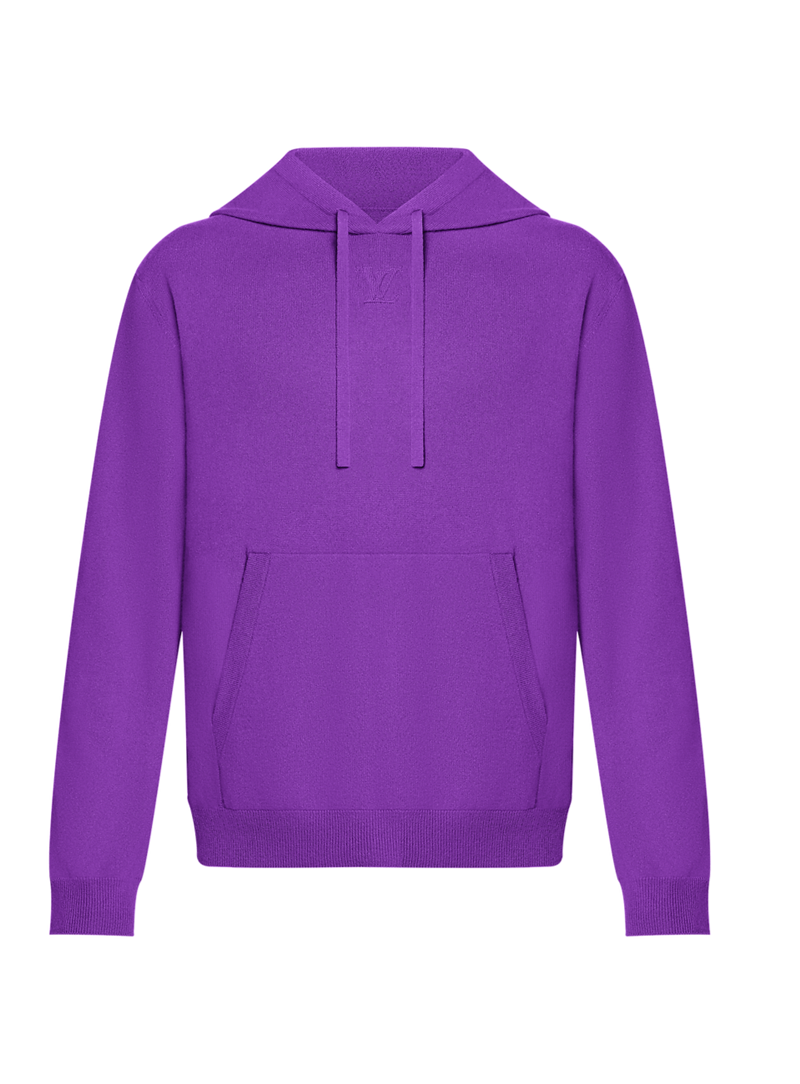 LV cashmere hoodie purple