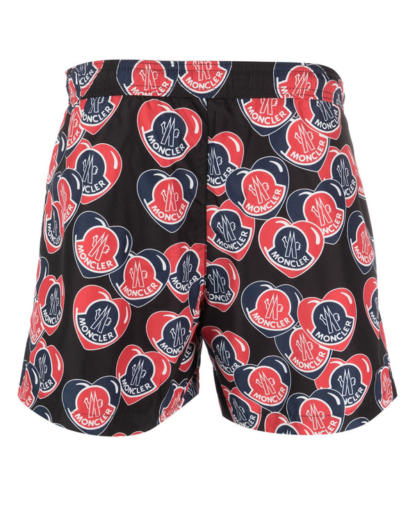 Moncler logo-print swimming shorts