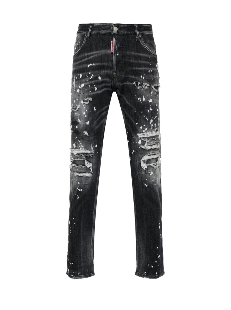 DSQUARED2 Skater distressed straight-leg jeans