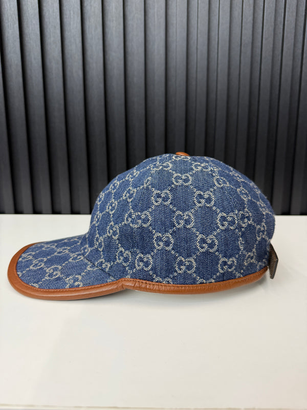 Gucci GG baseball denim hat