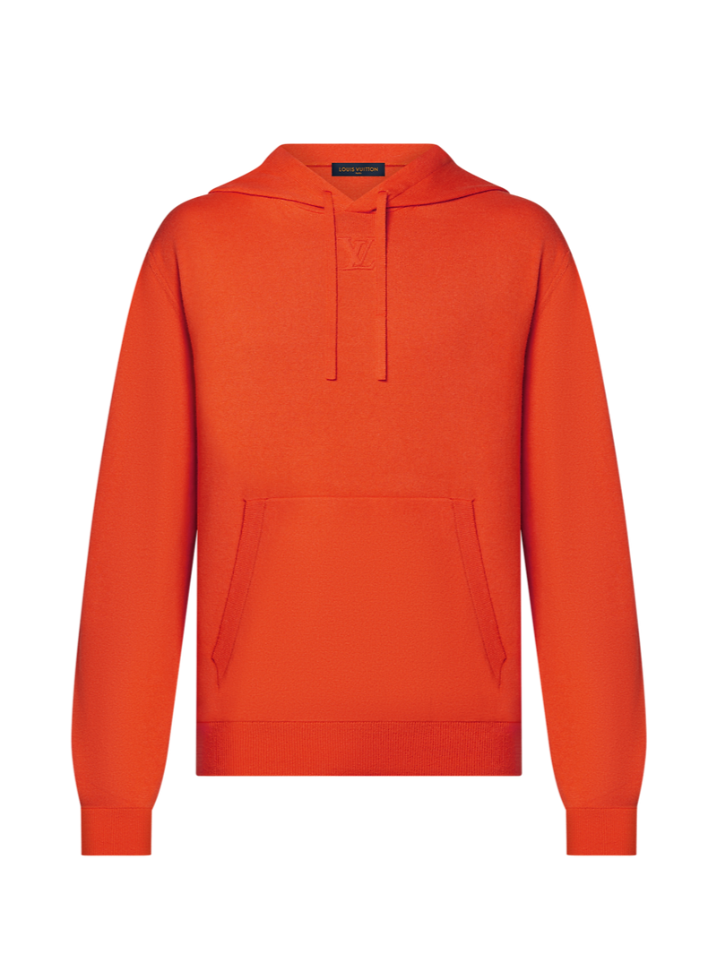 LV cashmere hoodie orange