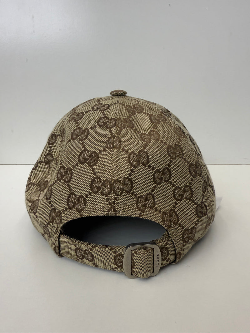 GUCCI GG monogram canvas cap yellow print