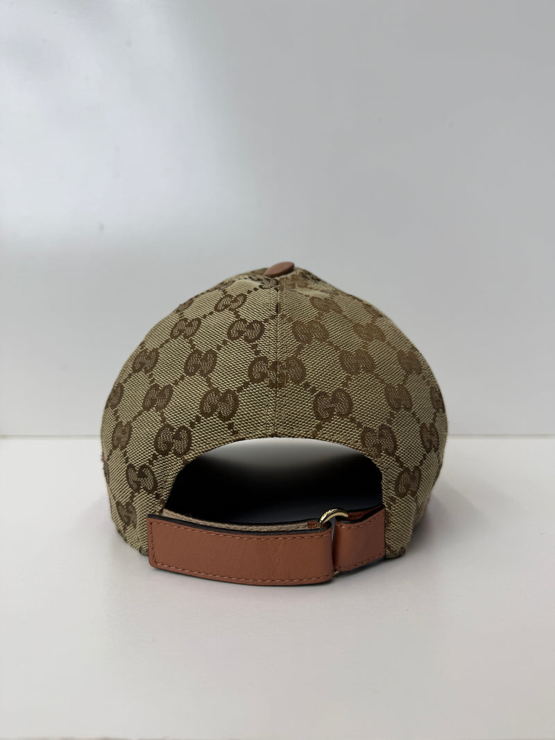 GUCCI GG CANVAS peach stripe