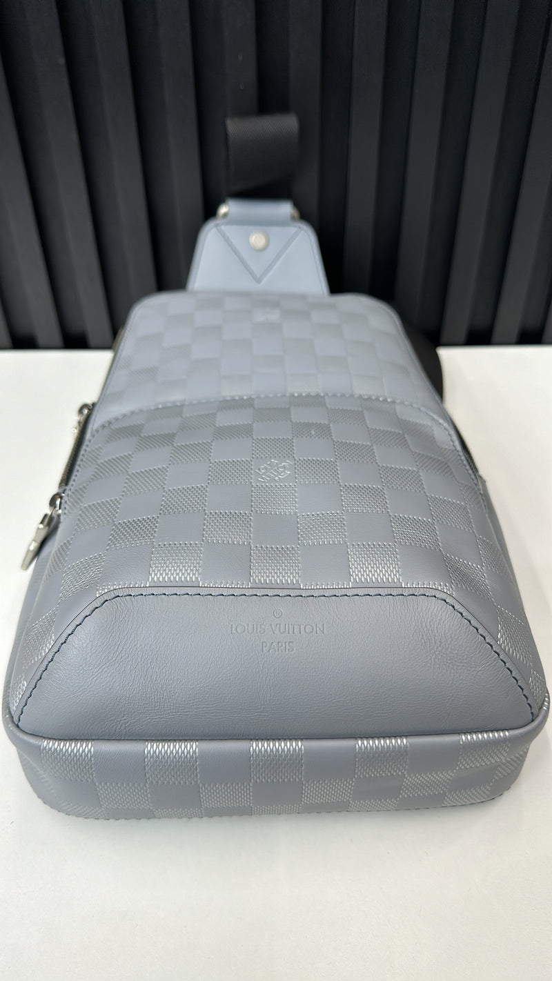 (Louis Vuitton Avenue Sling Bag Limited Edition Damier Graphite grey