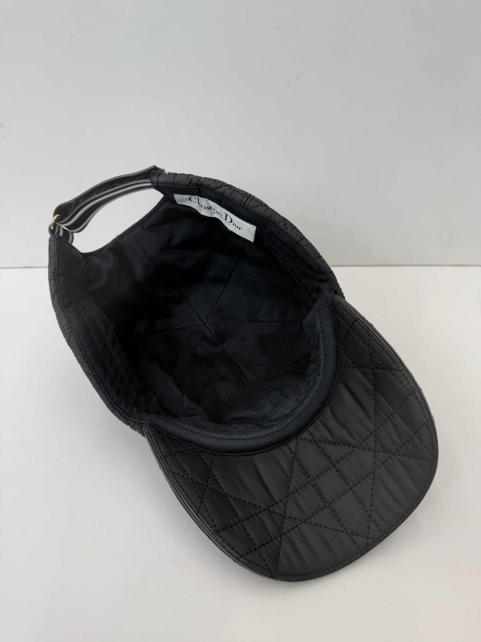 Dior Cannage Quilted Cap in Black – Rareclozet display picture 2