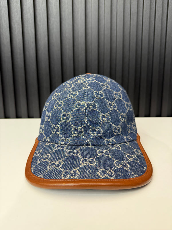 Gucci GG baseball denim hat