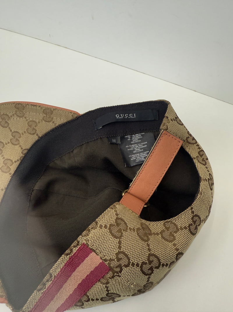 GUCCI GG CANVAS peach stripe