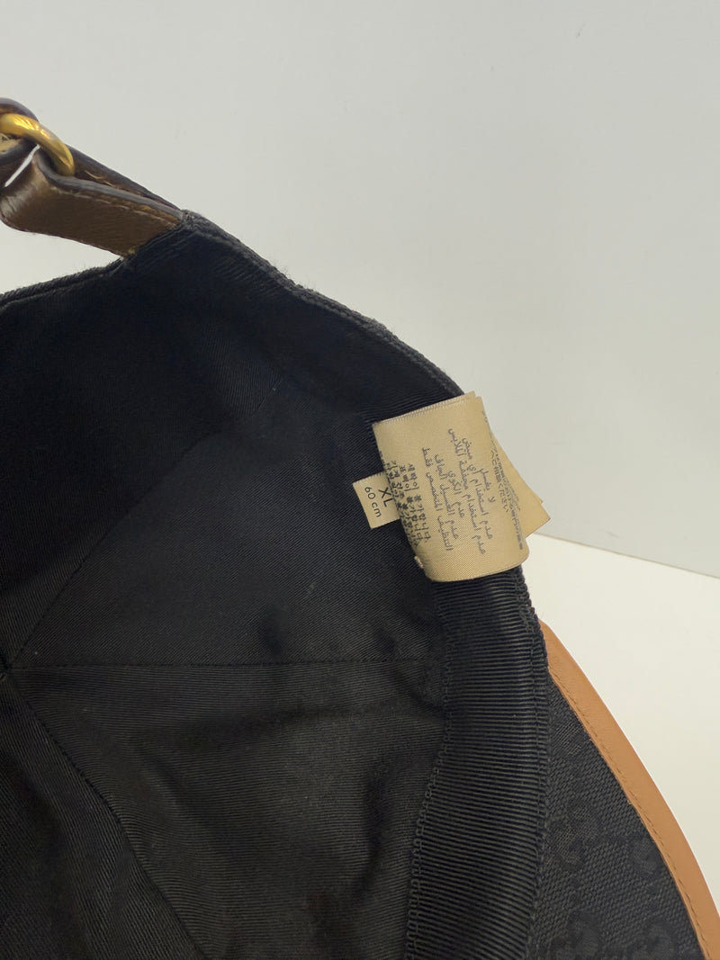 GG monogram canvas cap black/beige