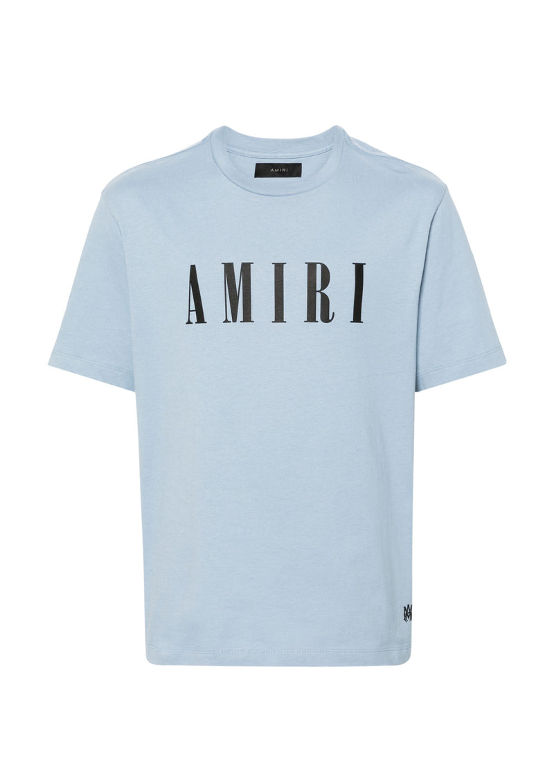 AMIRI Core logo-print cotton T-shirt duck egg blue