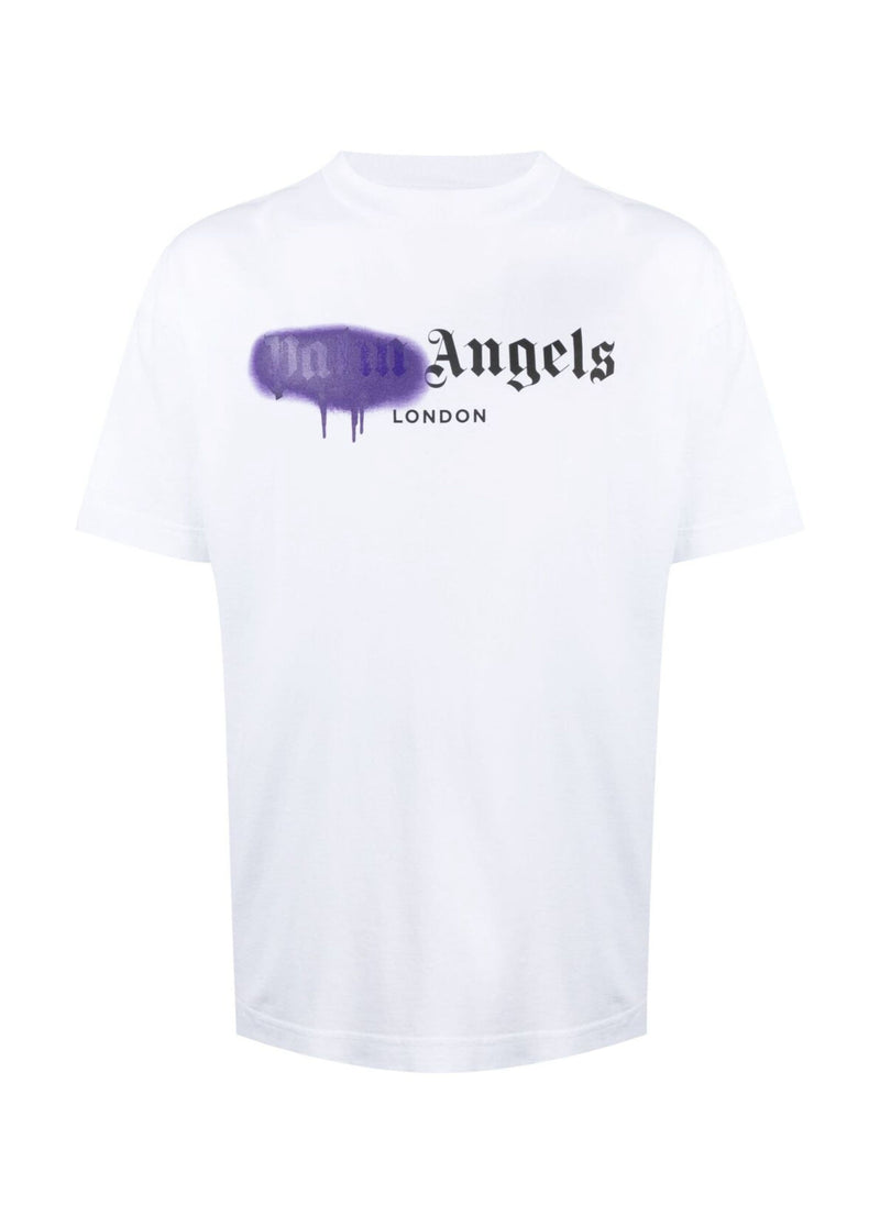 Palm angels London spray logo print t-shirt