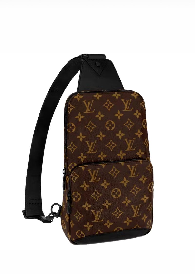 LOUIS VUITTON Monogram Macassar Avenue Sling Bag