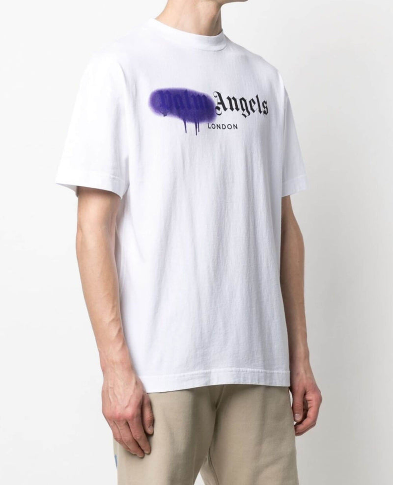 Palm angels London spray logo print t-shirt