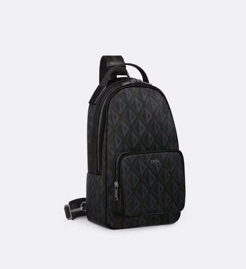 dior mini rider backpack MINI RIDER BACKPACK Diamond canvas