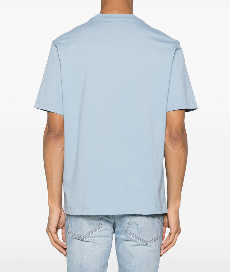 AMIRI Core logo-print cotton T-shirt duck egg blue