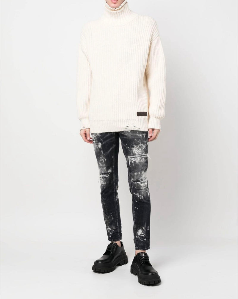 Dsquared2 ripped distressed skinny jeans