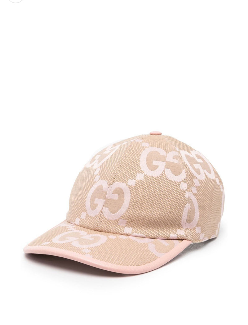 Gucci jumbo GG monogram-print baseball hat pink