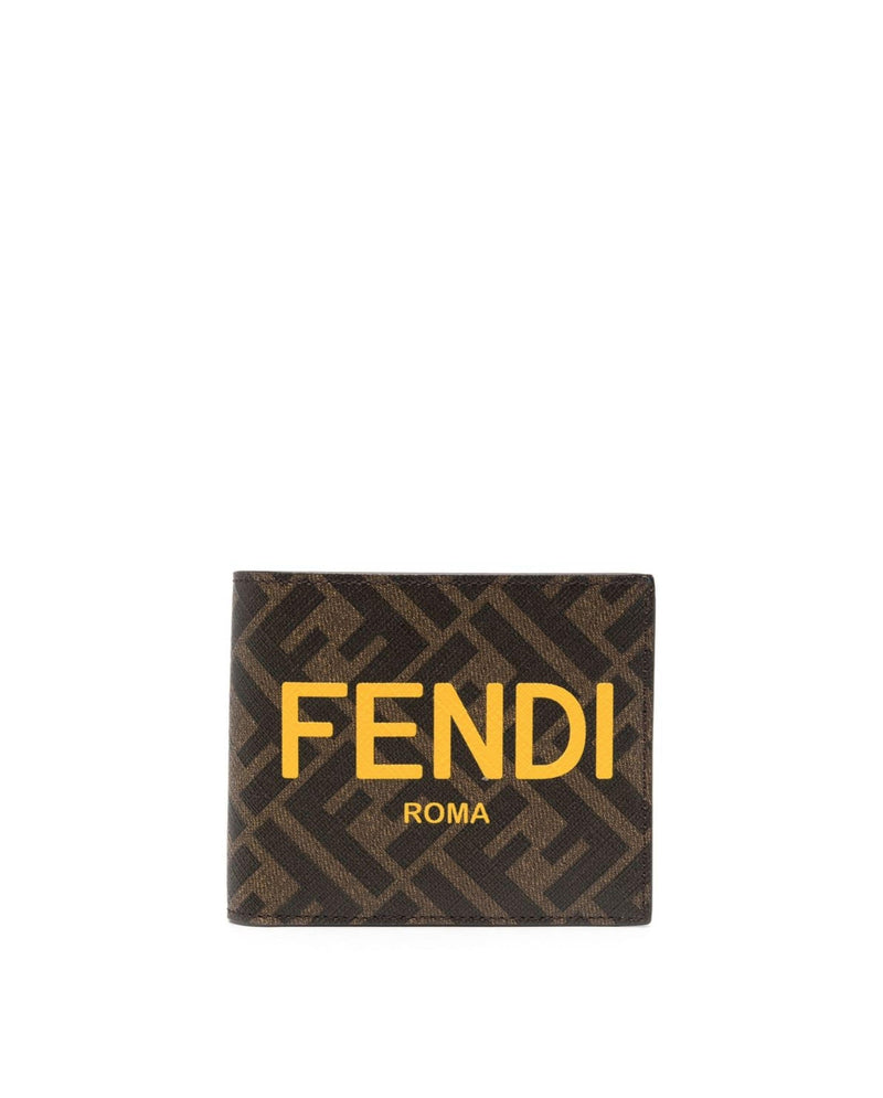 FENDI FF-logo print wallet