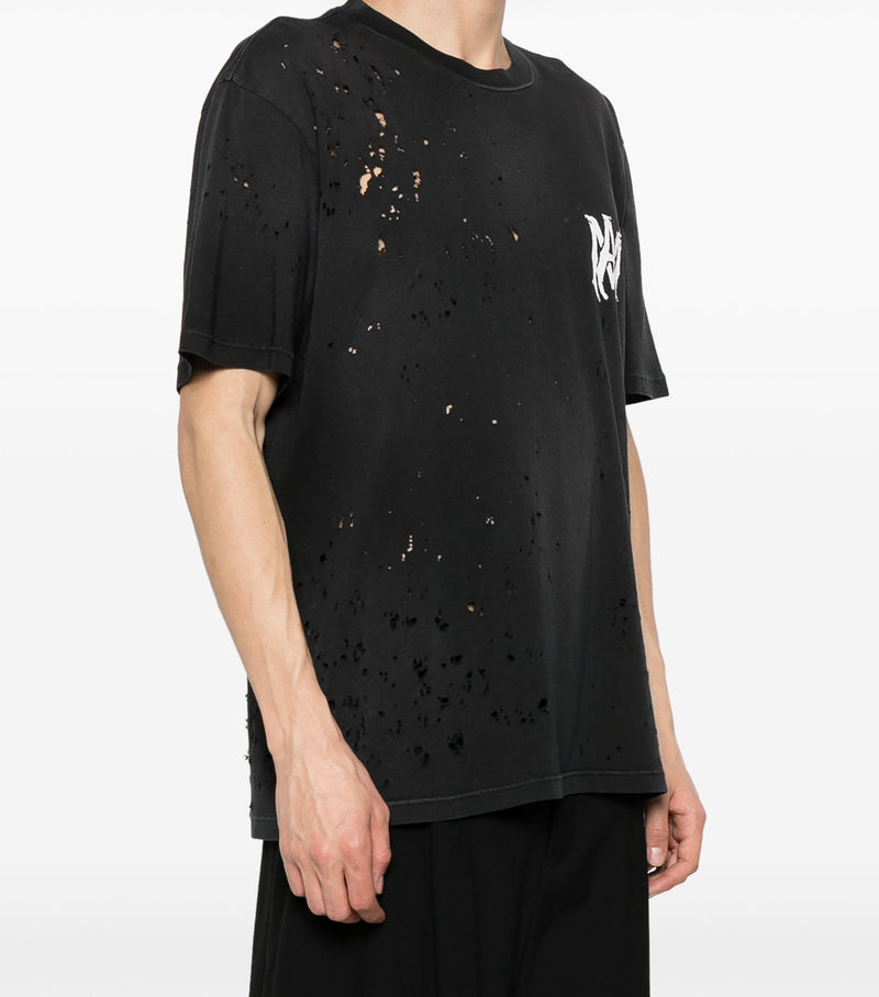 AMIRI distressed logo-print T-shirt