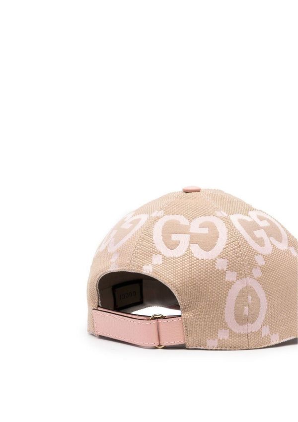 Gucci jumbo GG monogram-print baseball hat pink