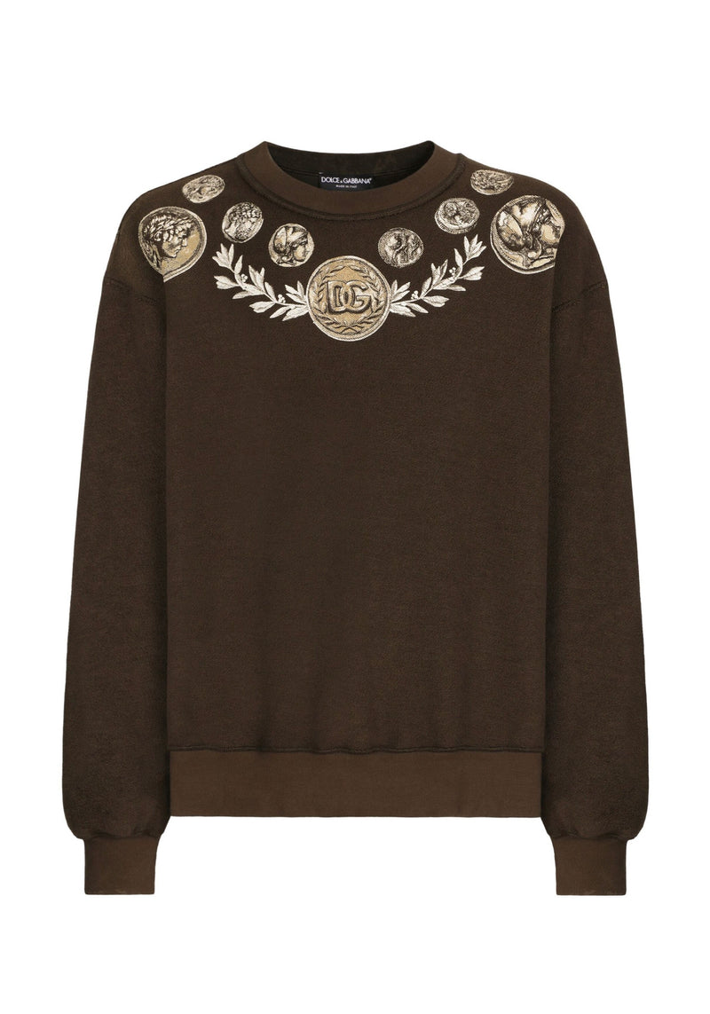 Dolce & Gabbana graphic-print cotton sweatshirt