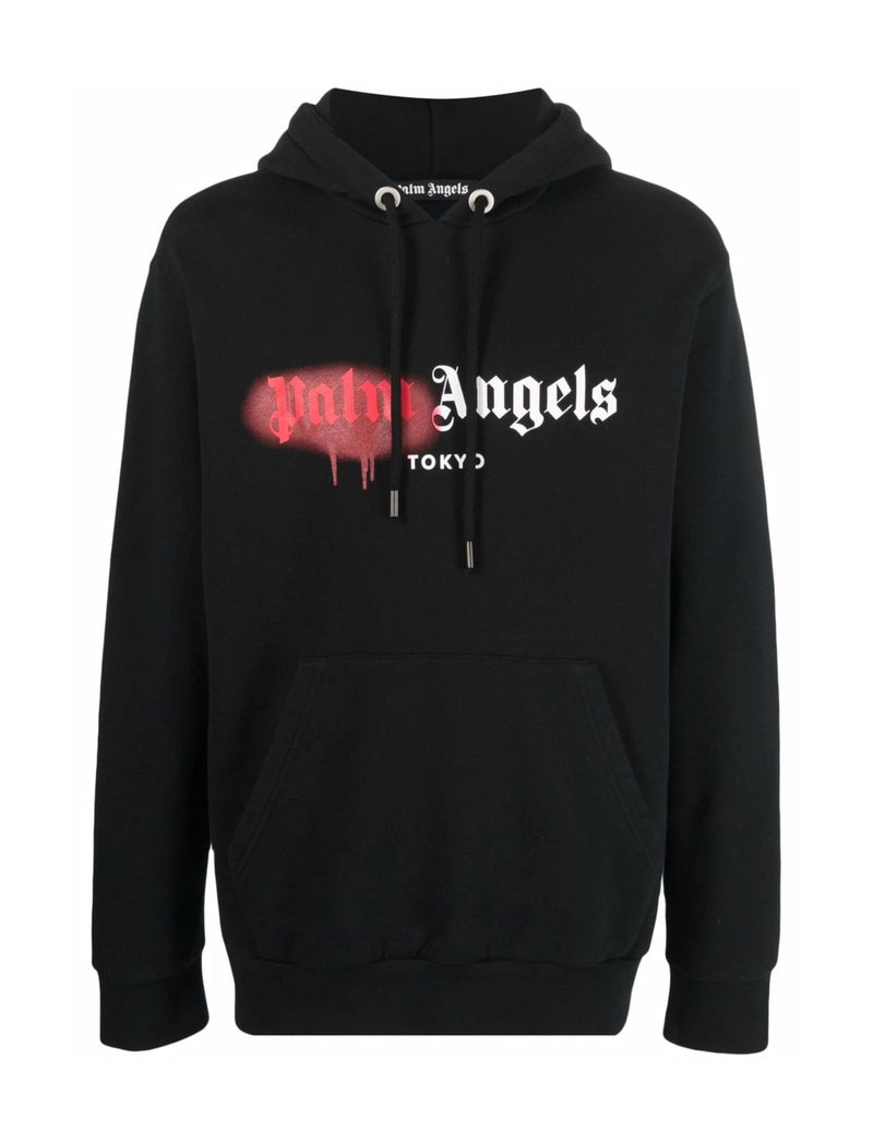 Palm Angels Tokyo Spray cotton hoodie