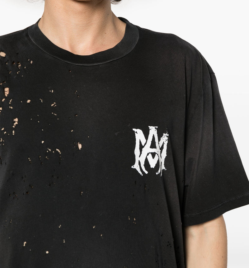 AMIRI distressed logo-print T-shirt