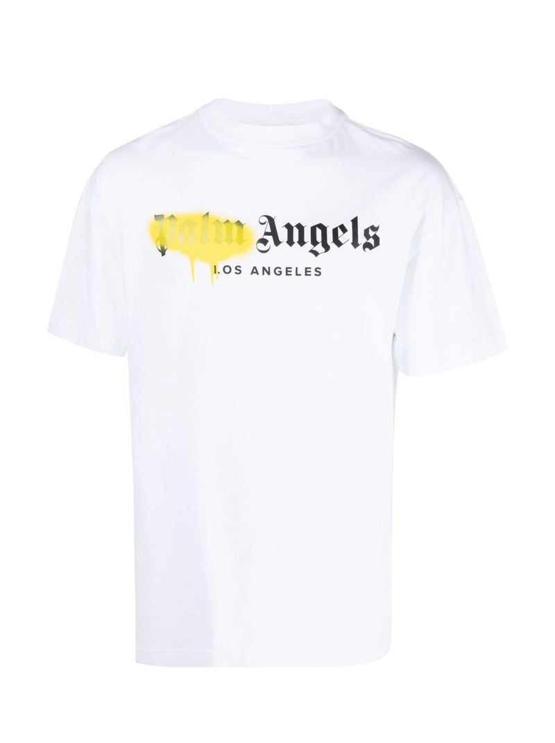 Palm angels LA spray logo print t-shirt