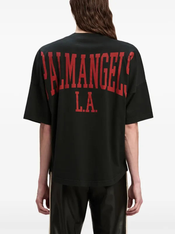 Palm Angels logo-print cotton T-shirt