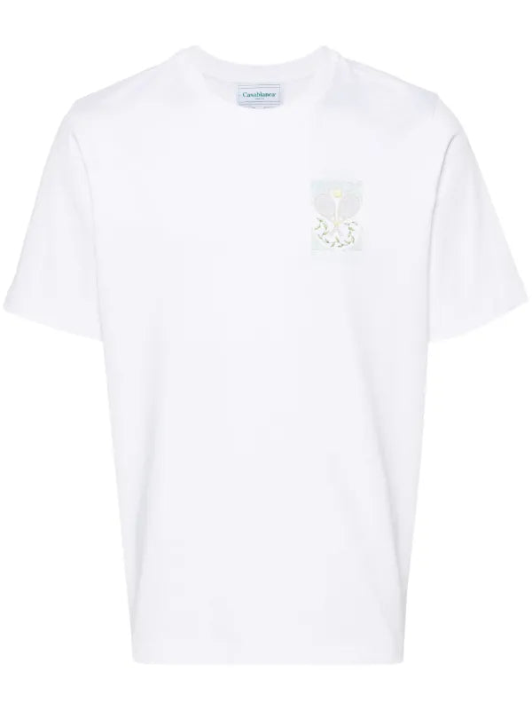 Casablanca Tennis Pastelle cotton T-shirt